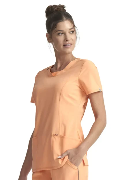 Grace ženska medicinska bluza brenda Cherokee – Peach