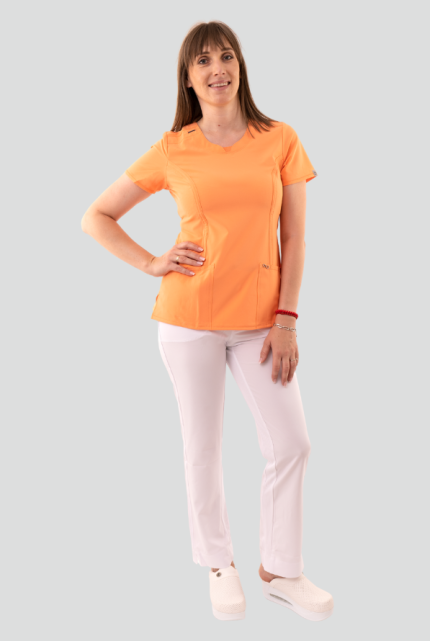 Cherokee komplet: Peach bluza i bijele pantalone
