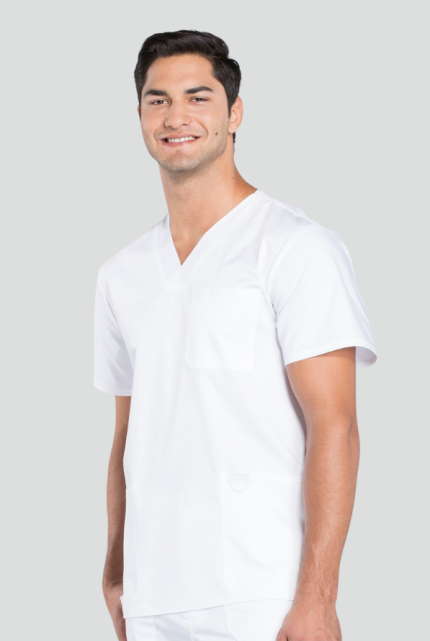 Muška medicinska bluza - Bijela