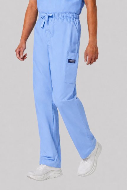 Muške Fly Front Cargo pantalone - Svijetlo plave
